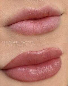 Color Matching Lipstick to Lip Blush Tattoo at DAELA