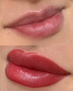 Color Matching Lipstick to Lip Blush Tattoo at DAELA