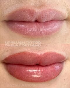 Color Matching Lipstick to Lip Blush Tattoo at DAELA