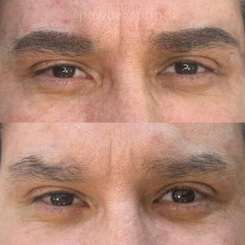Ombre Powder Brows for Men in Portland OR