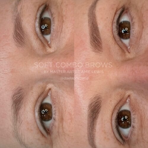 Combo Brows at Daela Cosmetic Tattoo in Portland by Amie Lewis