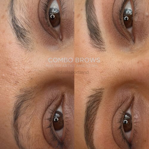 Combo Brows at Daela Cosmetic Tattoo in Portland by Amie Lewis