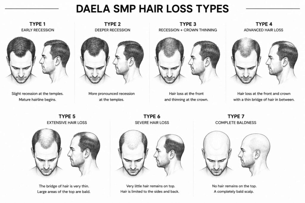 Male hair loss Patterns