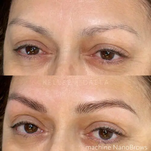 Machine Hairstroke Brows in Scottsdale by Kellee at DAELA