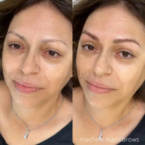 Machine Hairstroke Brows in Scottsdale by Kellee at DAELA