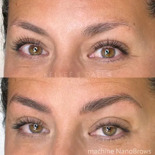 Machine Hairstroke Brows in Scottsdale by Kellee at DAELA