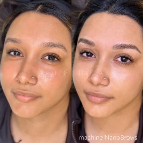 Machine Hairstroke Brows in Scottsdale by Kellee at DAELA