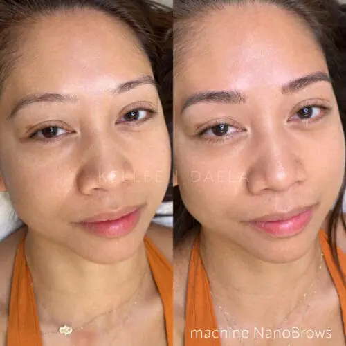 Machine Hairstroke Brows in Scottsdale by Kellee at DAELA