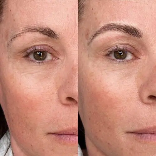 Machine hairstrokes in Scottsdale by Haley at DAELA Cosmetic Tattoo