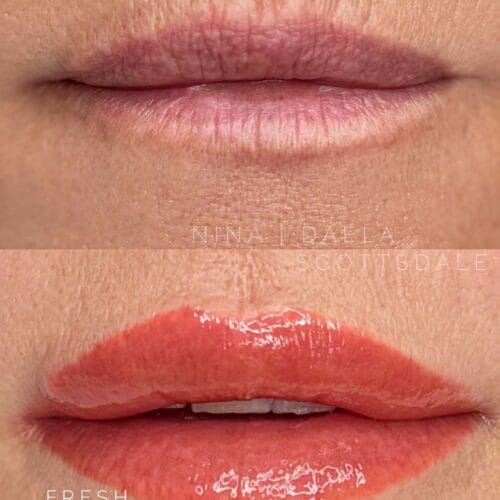 Lip Blush Tattoo in Scottsdale at DAELA by Nina