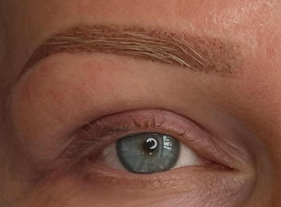 New brows after PMU removal