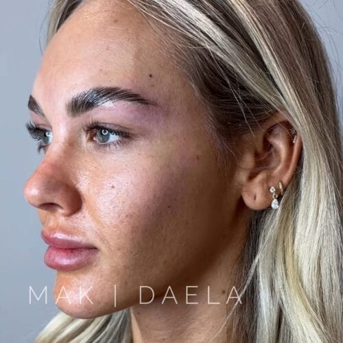 Brow laminations by Mak at DAELA Scottsdale