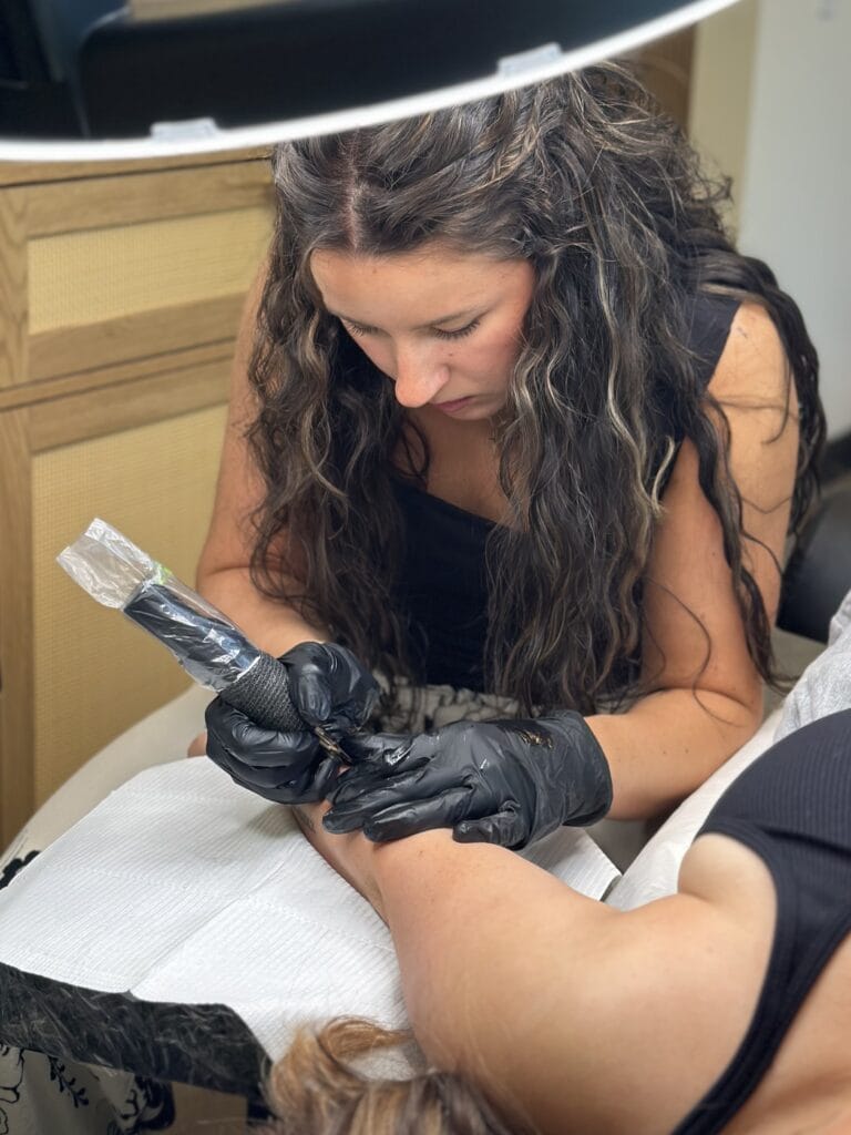 fine line tattoos at daela scottsdale