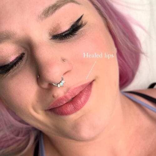 Lip Blush Tattoo at DAELA Scottsdale by Kelsey