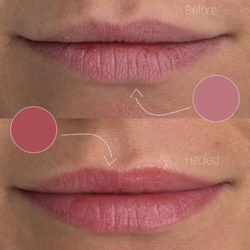Lip Blush Tattoo at DAELA Scottsdale by Kelsey