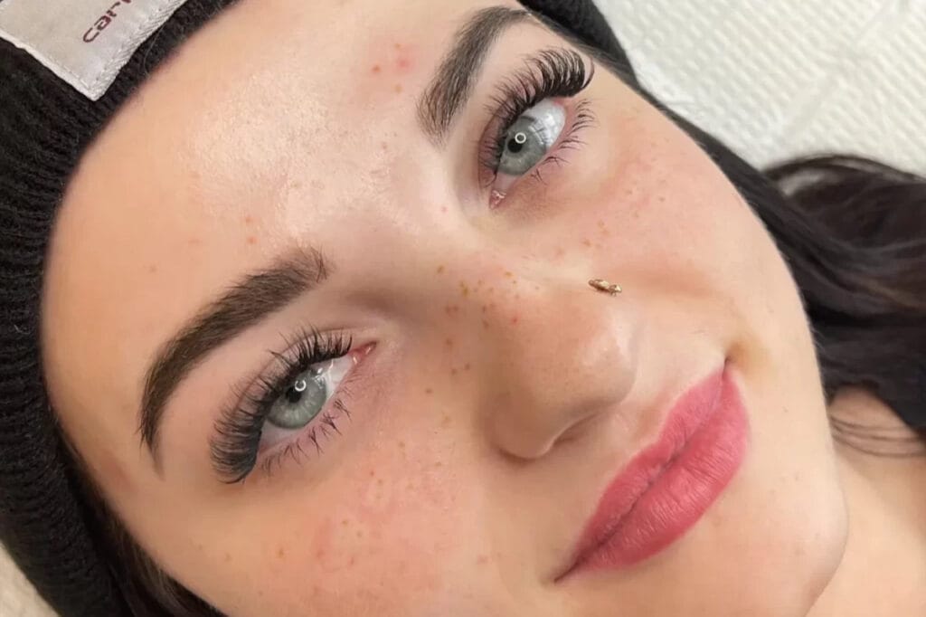 Faux Freckles tattooed by Chloe