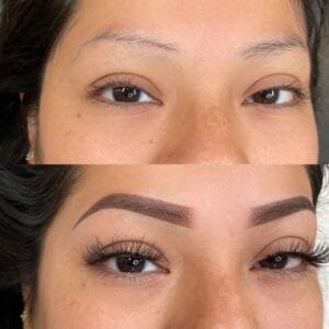 traditional ombre powder brows daela cosmetic tattoo