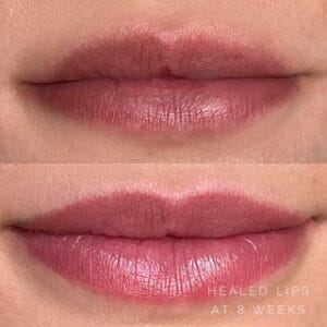Healed Lip Blush - 8 Weeks - By DAELA Cosmetic Tattoo