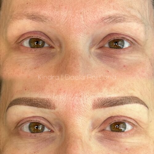 Combo Brows in Portland Oregon at DAELA