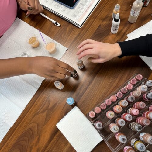 One on One Scar Camouflage Training at DAELA Academy by Shonna Roberts