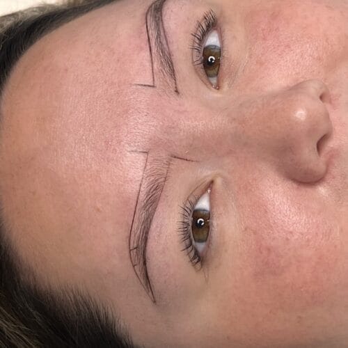 Permanent makeup Brow mapping