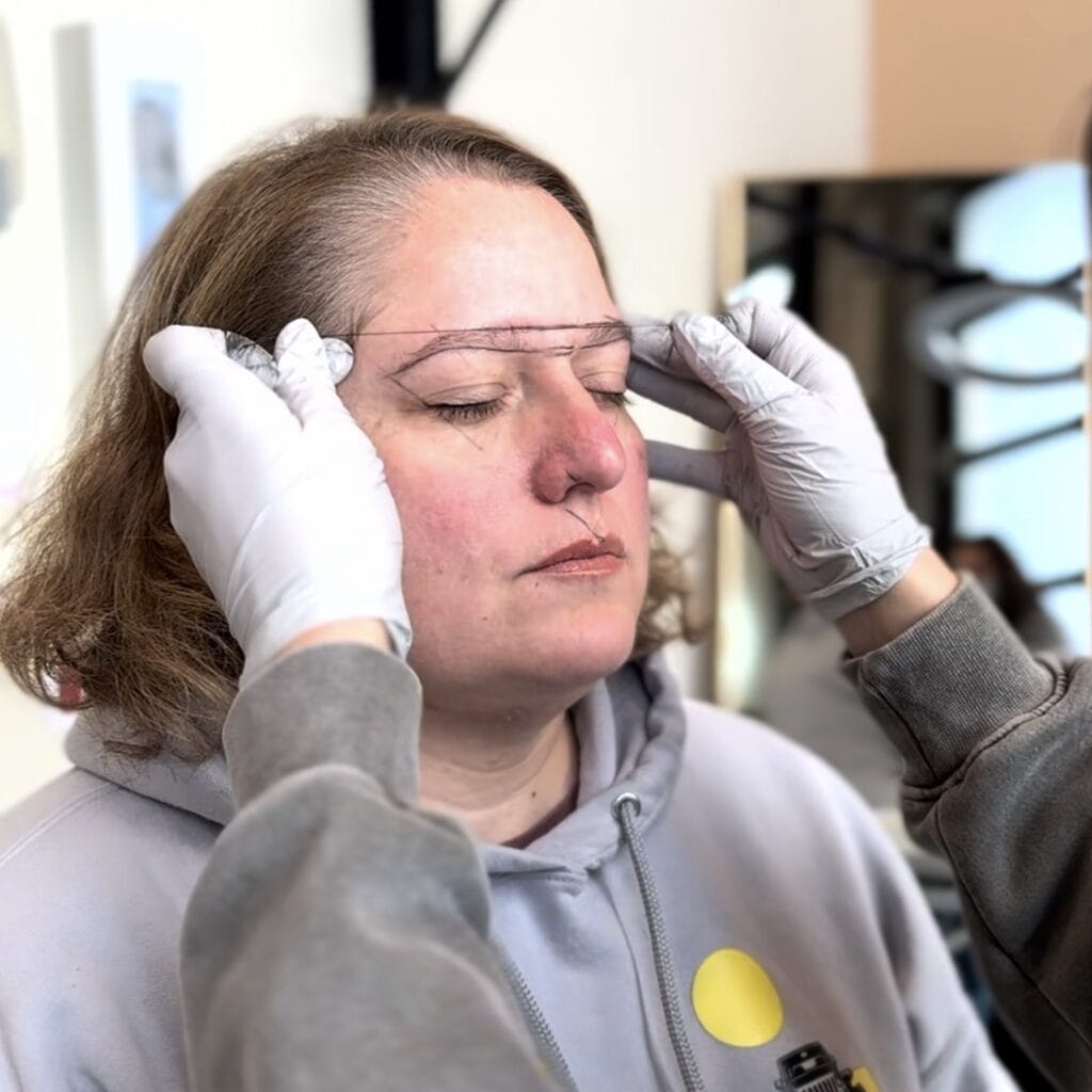 Brow mapping Permanent makeup Portland oregon