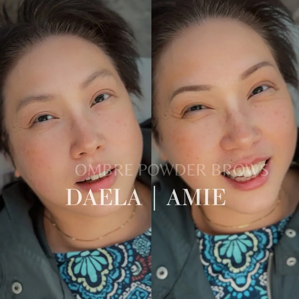 korean mama ombre powder brows amie daela
