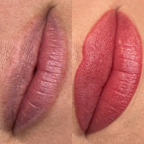 Lip Blush Tattoo in Vancouver at DAELA