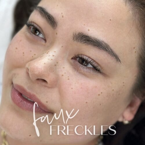 Watercolor Faux freckle Tattoo DAELA Scottsdale