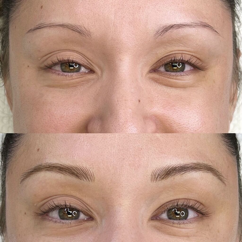 Microblading using nano needles at DAELA Scottsdale by Haley Wight