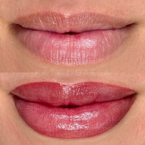Lip Shaping for Lip Blush by Katy at DAELA Scottsdale