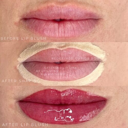 Lip Shaping for Lip Blush tattoo