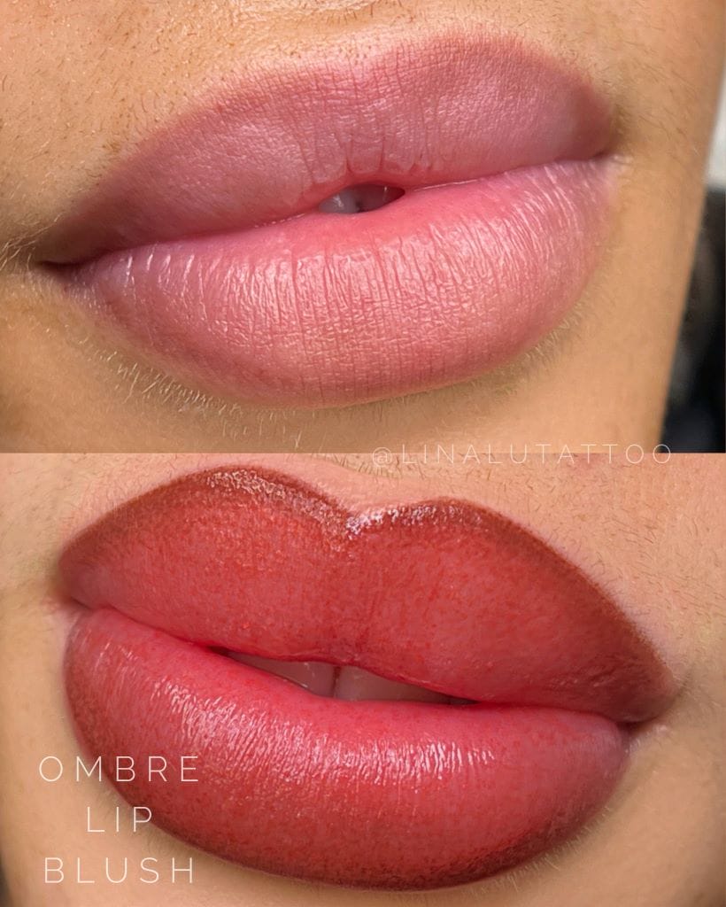 lip blush tattoo